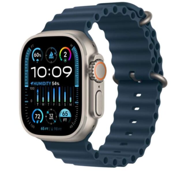 ساعت هوشمند اپل مدل Ultra 2 Titanium Case Ocean Band 49mm